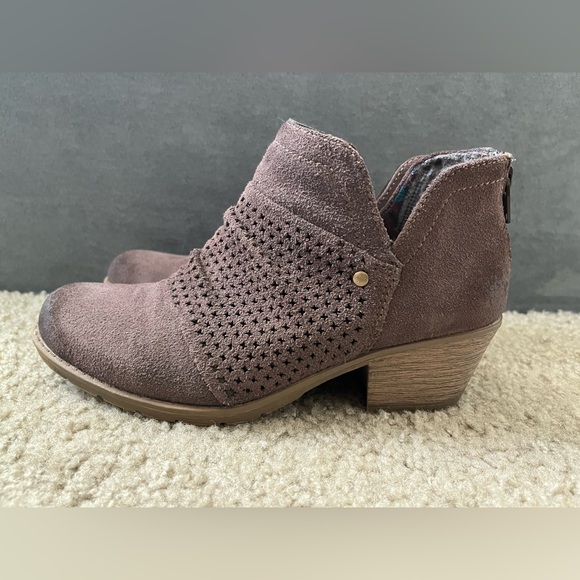 Earth Origins Amanda Brown Suede Bootie Size 7 - Picture 7 of 10